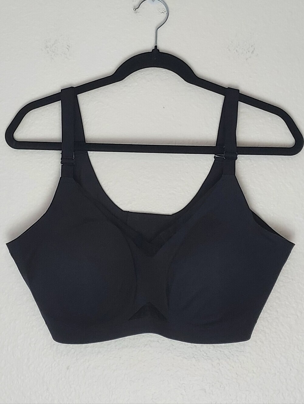 Honeylove Crossover Bra No Underwire Black Size 1X